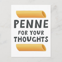 Funny Pasta Pun Briefkaart