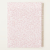 Funny Pastel Leopard Print Pattern Blush Planner (Achterkant)