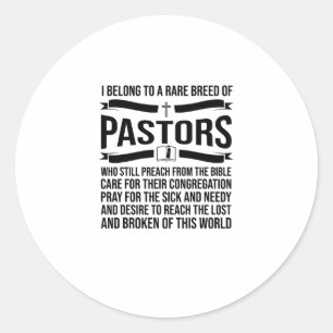 Funny Pastor Appreciation Gift Christelijk Preache Ronde Sticker