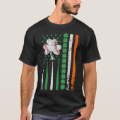 Funny Patricks Day Clover Lucky Baseball Shamrock T-shirt (Voorkant)
