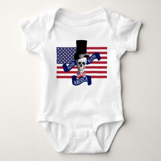 Funny patriotic american romper (Voorkant)