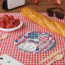 Funny Patriotic Cat Paper Bord
