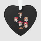 funny patterns christmas yule yuletide Classic T-S Ornament (voorkant)