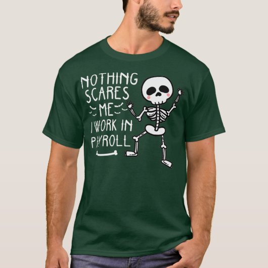 Funny Payroll Halloween Human Resources Dancing T-shirt (Voorkant)