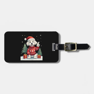 Funny Peace Hand Maltese Kerstlichten Dames M Bagagelabel