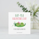 Funny Peas Valentines Jour Carte romantique (Debout devant)