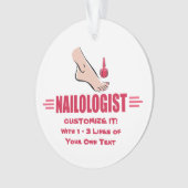 Funny Pedicure Ornament (voorkant)