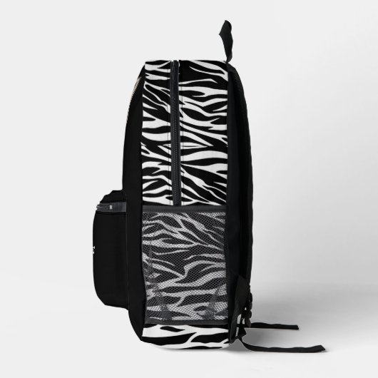 Funny Peeking Zebra Bedrukte Rugzak (Rechts)