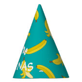 Funny peeled-bananenpatroon feesthoedjes (Rechts)