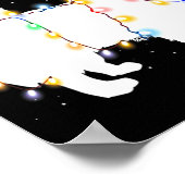 Funny Pekingese Dog Tree Christmas Lights Xmas Paj Poster (Hoek)