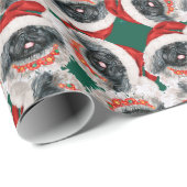 Funny Pekingese kerstpatroon Cadeaupapier (Rol Hoek)