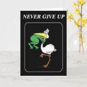 Funny Pelican Kaart (Gele Bloem)