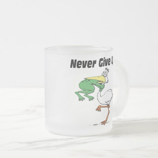 Funny Pelican Matglas Koffiemok (Voorkant rechts)