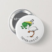 Funny Pelican Ronde Button 5,7 Cm (Voorkant /achterkant)