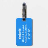 Funny pelicans rowing cartoon illustratie bagagelabel (Achterkant verticaal)