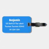 Funny pelicans rowing cartoon illustratie bagagelabel (Achterkant horizontaal)