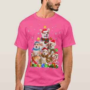 Funny Pembroke Welsh Corgi Dog kerstboom Cute T-shirt