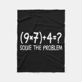 Funny Pemdas Elementary Math Teacher Brainrot 67 M Fleece Deken (Voorkant)