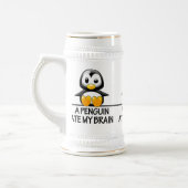 Funny Penguin Ate My Brain Graphic Bierpul (Links)
