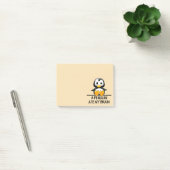 Funny Penguin Ate My Brain Graphic Cute Post-it® Notes (Kantoor)