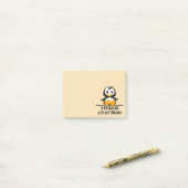 Funny Penguin Ate My Brain Graphic Cute Post-it® Notes (Op bureau)