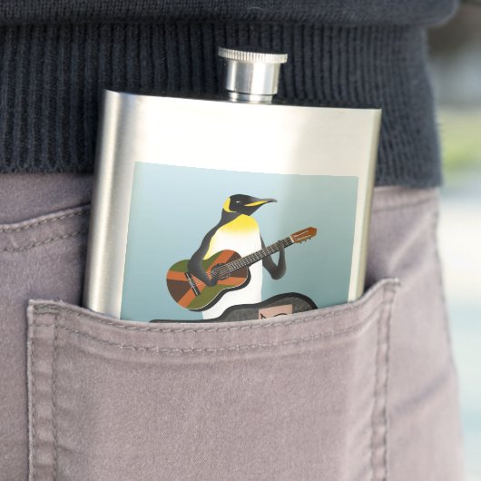 Funny Penguin Busking Flacon (Voorbeeld)