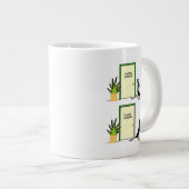 Funny Penguin Cartoon Cosmetische plastisch chirur Extra Grote Mok (Voorkant rechts)