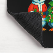 Funny Penguin Christmas Lights Penguin Cute Xmas H Muismat (Hoek)