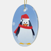 Funny Penguin-kerstkerstkerstkerstOrnament Keramisch Ornament (Links)