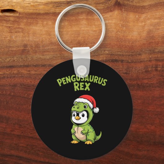 Funny Penguin T-rex Costume Christmas Kids Boys  Sleutelhanger (Voorkant)