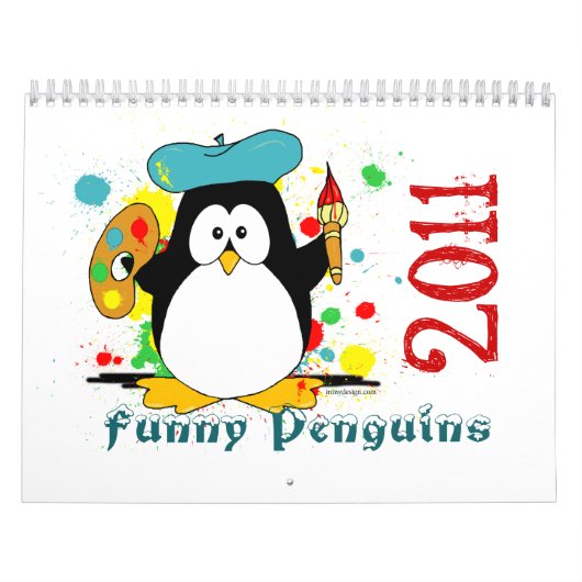 Funny Penguins Calendar Kalender (Hoes)