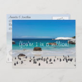 Funny Penguins Hartelijk dank Briefkaart (Voorkant / Achterkant)