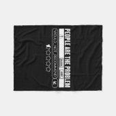 Funny People Are The Problem, Would Not Recommend Fleece Deken (Voorkant (Horizontaal))