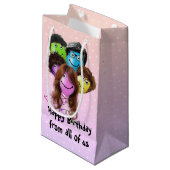 Funny People Birthday Party Balloons Klein Cadeauzakje (Voorkant Gekanteld)