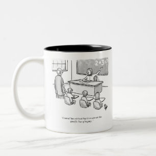 Funny Percentres Classroom Advocaat Cartoon Humor Tweekleurige Koffiemok