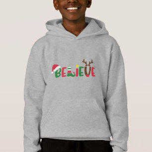 Funny Père Noël Casquette croire Snowflakes Noël