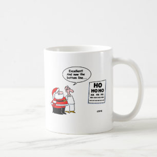 Funny Père Noël Eye Doctor Coffee Mug