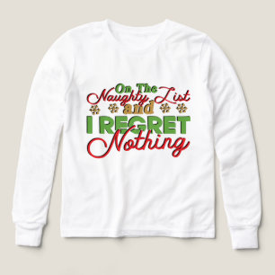 Funny Père Noël liste de mots art unisex kids
