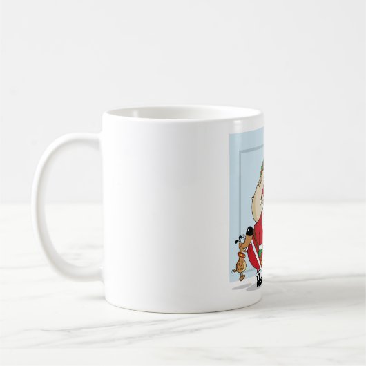 Funny Père Noël Mug (Gauche)