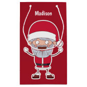 Funny Père Noël personnalisé nom et couleurs sacs (Dos)