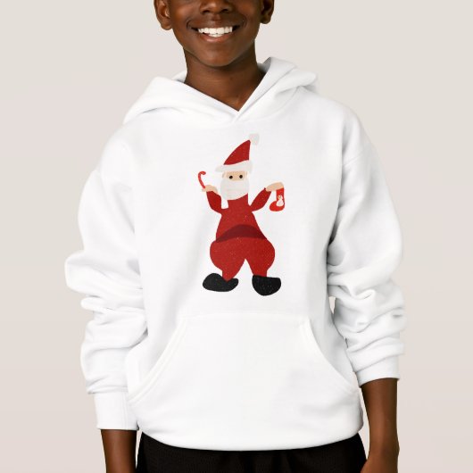 Funny Père Noël Sweat - shirt à capuche (Devant)