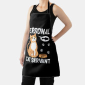 Funny Personal Cat Servant Waterverf Cute Animal Schort (Insitu)