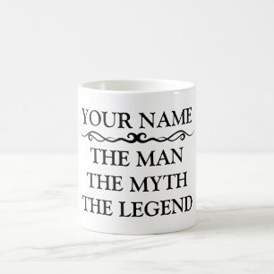 Funny personaliseerde het Man de mythe de legende Koffiemok