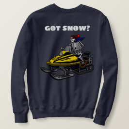 Funny Personalize Snowmobile Skeleton Rider Trui
