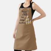 Funny Personalized Barbeque Timer Apron Schort (Insitu)