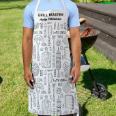 Funny Personalized BBQ Grill Chef Barbecue Master Schort