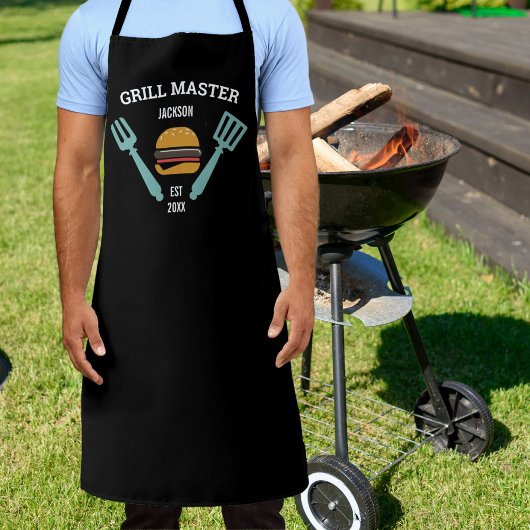 Funny Personalized BBQ Grilling Hamburgers Schort