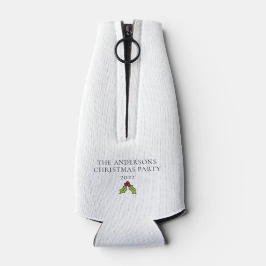 Funny Personalized Beer and Kerstmis Cheer Flesjeskoeler (Achterkant)