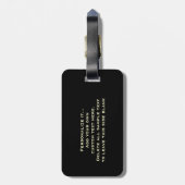 Funny Personalized Beer Glass Bagagelabel (Achterkant verticaal)