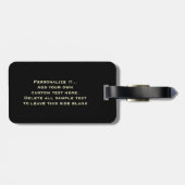 Funny Personalized Beer Glass Bagagelabel (Achterkant horizontaal)